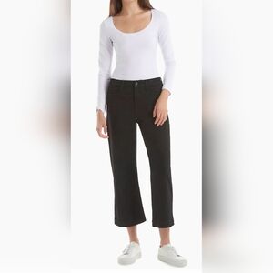 NWT Women's Jen7 Cropped Wide Leg Jeans, Size 6, Black